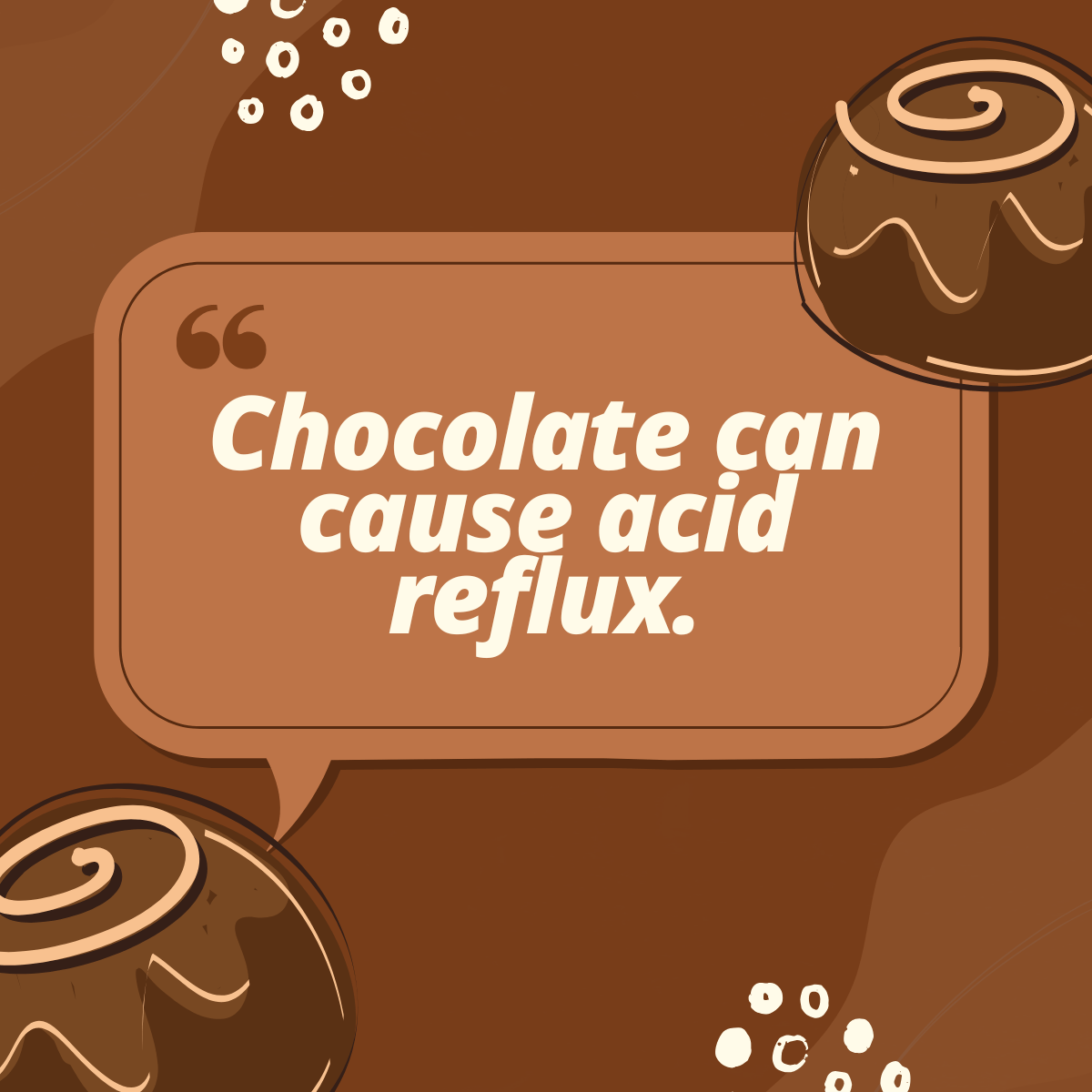 chocolate can cause reflux image