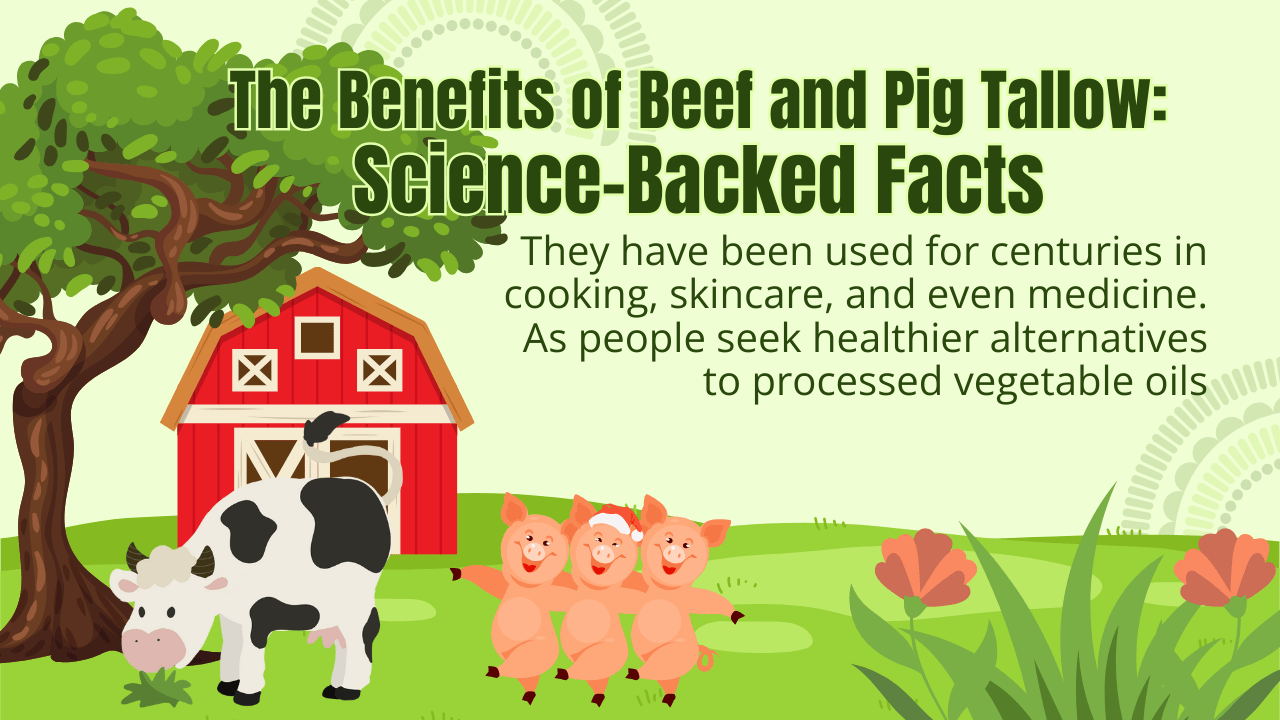 Beef & Pig Tallow Benefits: Skin, Cooking & Nutrition