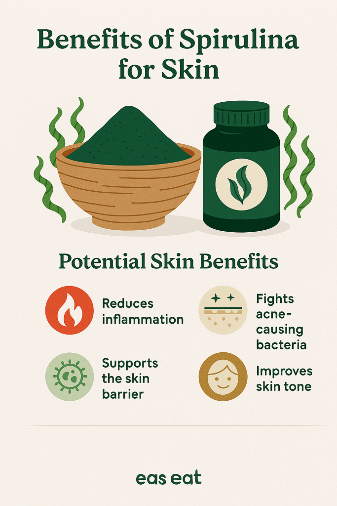 Discover the benefits of spirulina for skin — from breakouts to dullness, this nutrient-rich algae helps you glow naturally from the inside out.