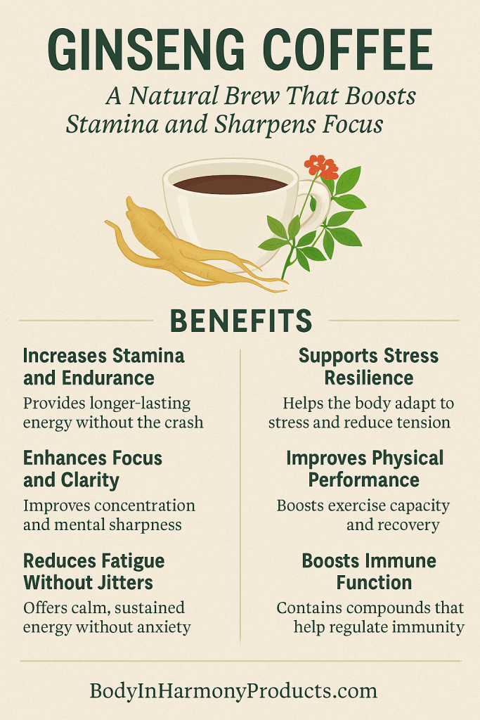 Discover how ginseng coffee boosts stamina, focus, and calm energy without the caffeine crash. A natural way to energise your day. Read more.