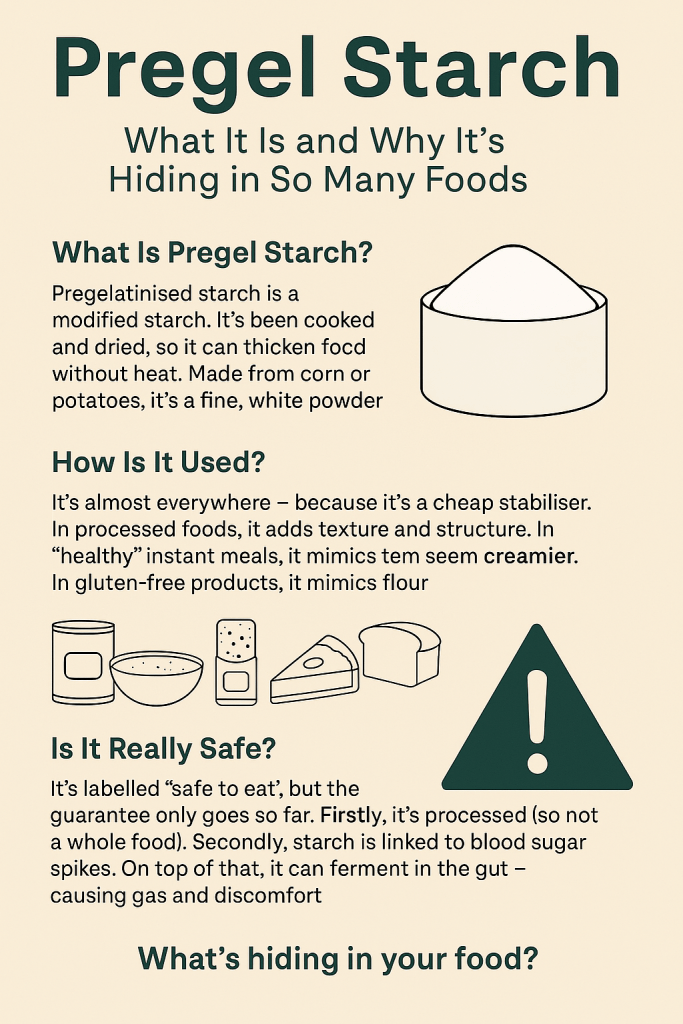 What is pregel starch, and why is it in your food? Discover how it’s made, where it’s used, and why it might not be as harmless as it seems.