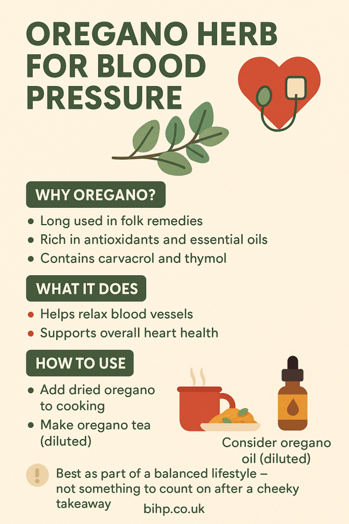 Discover how the oregano herb for blood pressure can naturally support your heart health. Learn the science, benefits, and how to use it.