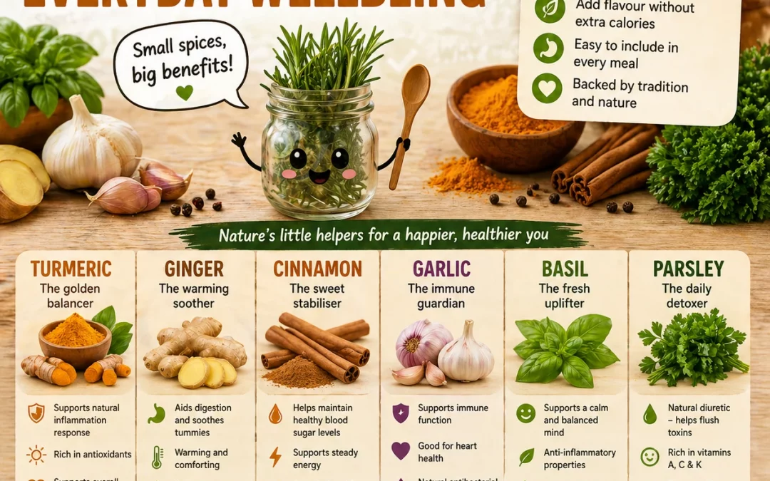 Best Herbs and Spices for Everyday Wellbeing | Natural Support