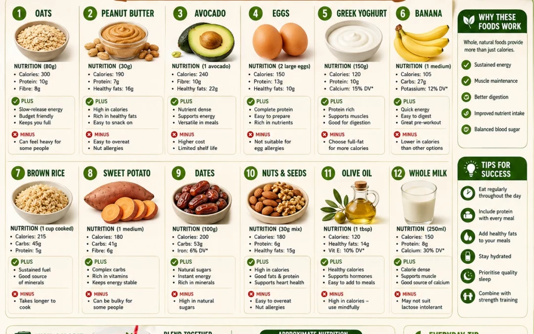Foods for Weight Gain and Energy: Natural Nutrition Guide
