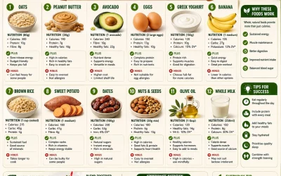 Foods for Weight Gain and Energy: Natural Nutrition Guide