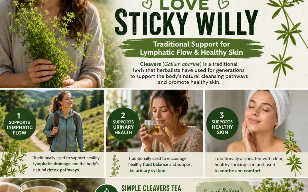 Sticky Willy Plant Benefits for Lymphatic and Skin Health